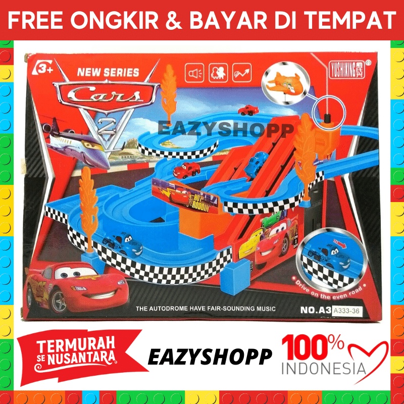 Kado Hadiah Permainan Mainan Anak Track Trek Mobil Mobilan Laki Laki Cowok Bermain Dorong Edukasi Ed