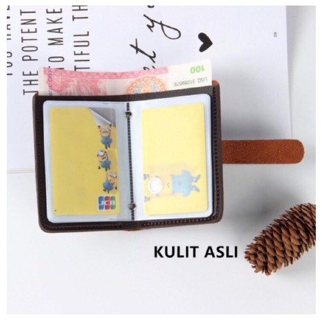 TMALL88 DOMPET IMPORT KULIT WANITA K02, MURAH Dompet Cewek, Kartu Card C4