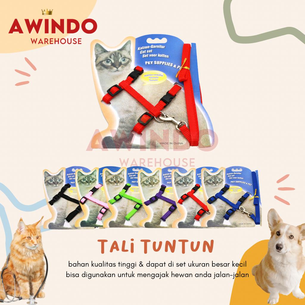 HARNESS - Tali Tuntun Hewan Kucing Anjing Kelinci Cat Dog Leash