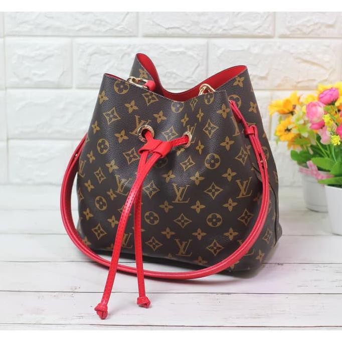 Tas Wanita Louis Vuitton Neonoe Serut Branded Import Murah Selempang