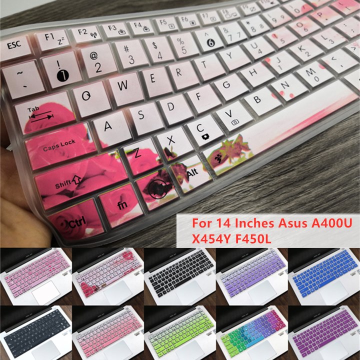 Untuk 14inci Asus A400U X454Y F450L X455YI X455LF4005 X452E K45VD A45VM Lembut Ultra-Tipis Silikon Penutup Keyboard Laptop Pelindung