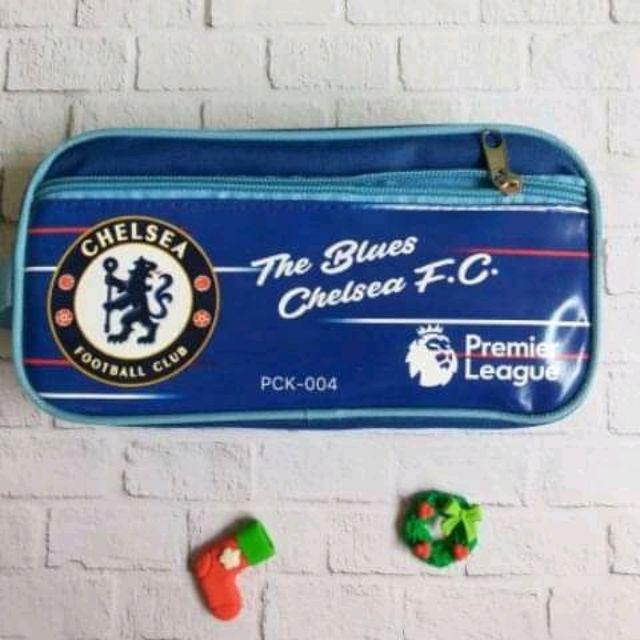 Tempat Pensil / Pencil Case / Tepak Kain Team Sepak  Bola-Chelsea
