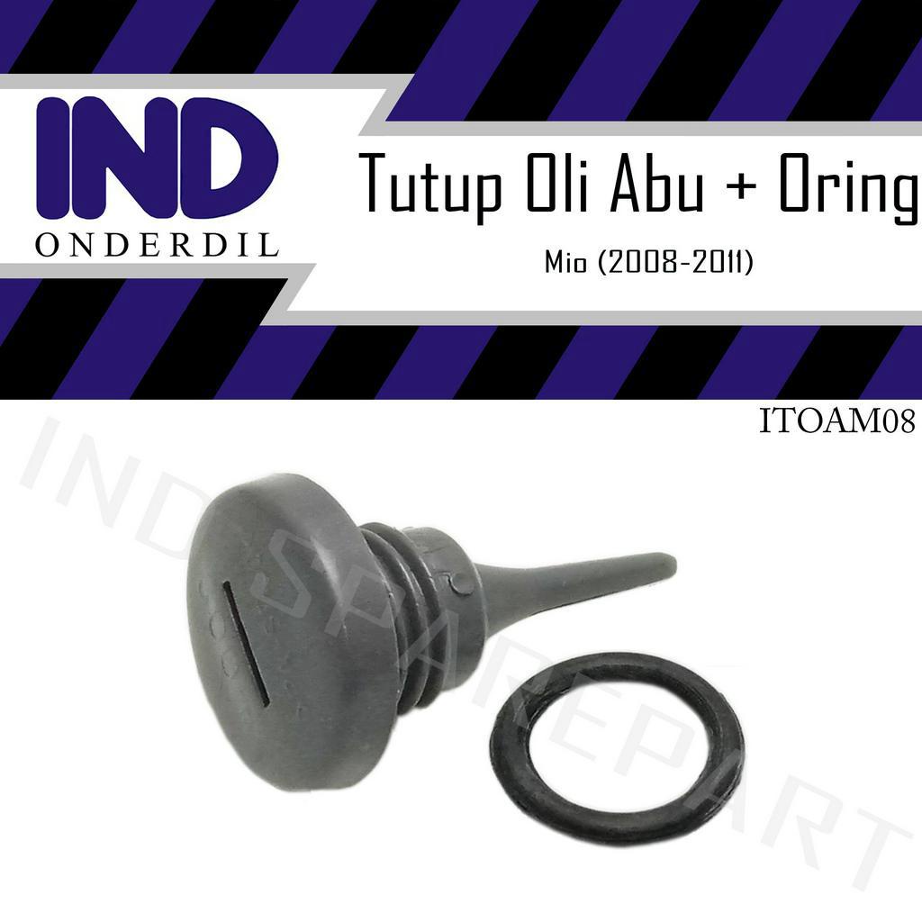 Tutup-Penutup-Colokan Oli Plus Seal-Sil-Oring-Karet Mesin Abu Mio 2008-2011