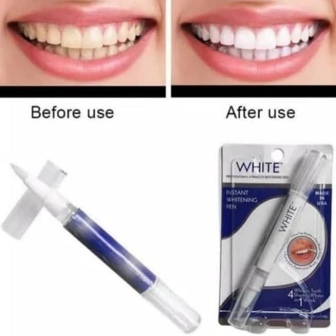 ~ NEW PRODUK WHITENING TEETH~ PEMUTIH GIGI INSTAN DAZZLING WHITE INSTAN TEETH WHITENING GELL PEN ORI