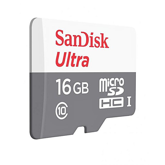 Micro SD Sandisk Ultra 16GB Class 10 speed 80MB/s non adapter -  memory hp 16GB