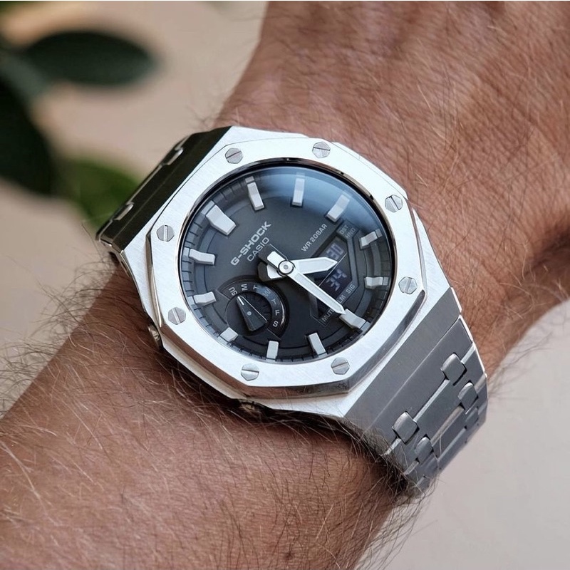 Jam Tangan Gshock Ga2100 Original Garansi Resmi 2tahun white dial