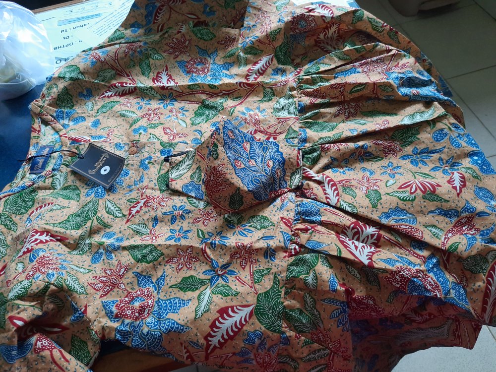 Blouse Batik Kerja Motif 3 Negri Atasan Baju Wanita Blus Batik Cewek Blouse Kerja Wanita Murah Solo