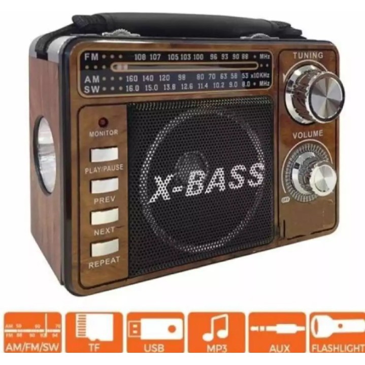 Radio Speaker Portable MS-4030 / Speaker X Bass All In One Mitsuyama MS-4030 Memory TF Card FM / AM