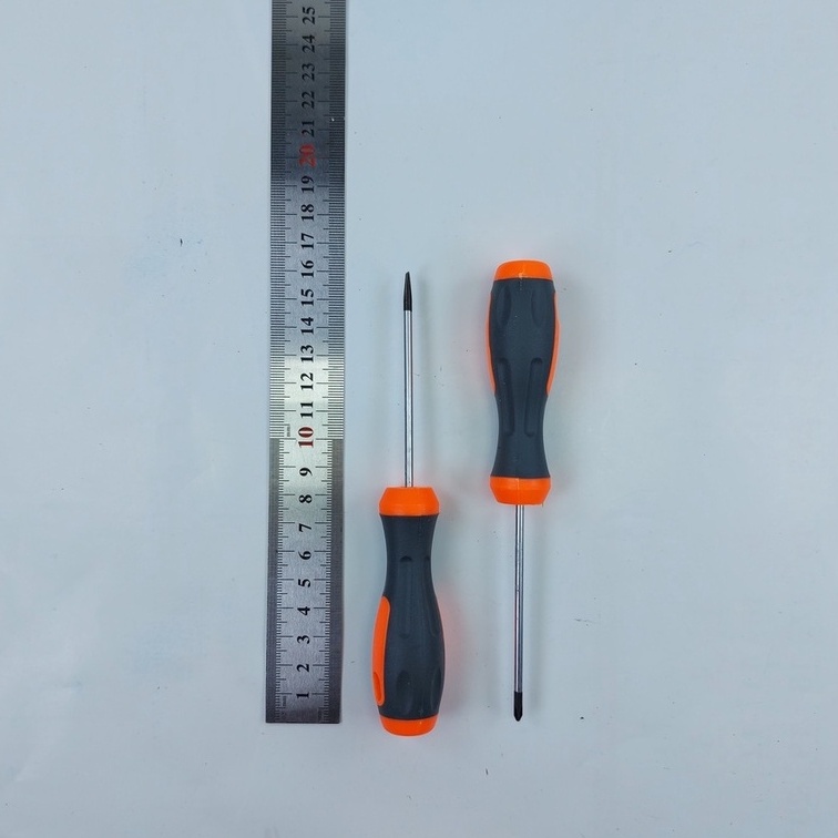 Obeng PLUS + 3 MM Obeng karet rubber plus +  Ujung Magnet