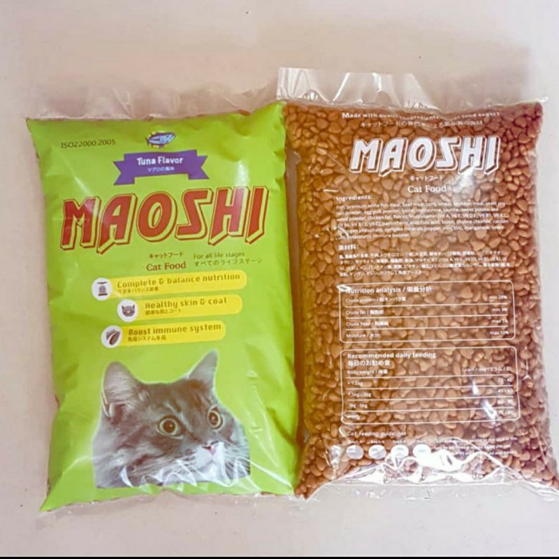 Makanan Kucing Maoshi kemasan repack 1 Kg