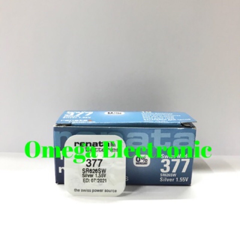 ORIGINAL Baterai Renata SR626SW 377 Battery Batre Jam Tangan LR626 626