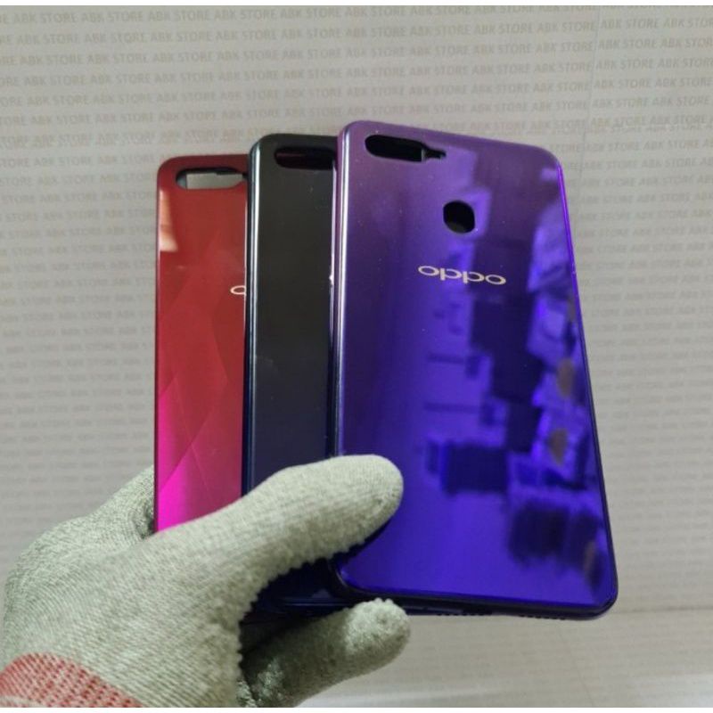 Kesing Casing Housing Fullset Tulang Tengah Bezzel Bazzel Backdoor Oppo F9 Original