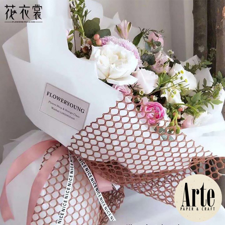 

RB 1 Roll Honeycomb Kertas Buket Korea Bunga Flower Wrapping Paper Kado Roll Arte Grosir Jakarta