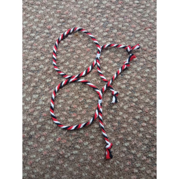 Gelang tali tridatu | Gelang khas Bali | tridatu tali hitam putih merah