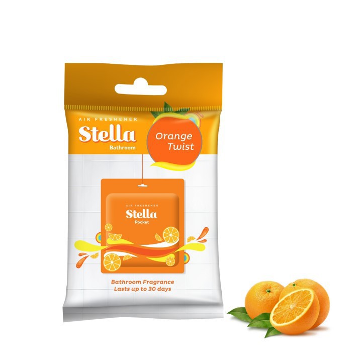 Stella Pocket Bathroom Orange Twist