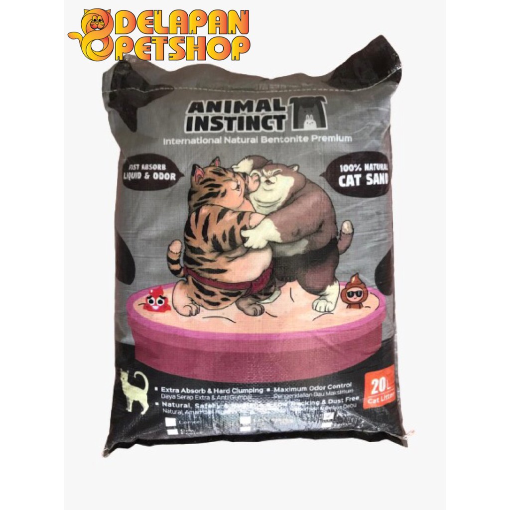 Animal Instinct Cat Litter 20L Pasir Kotoran Kucing