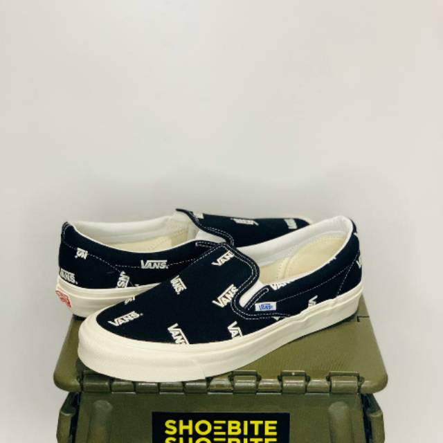 VANS SLIP ON OG LOGO PRINT