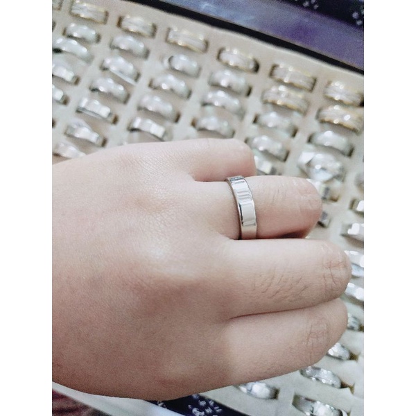 Cincin Tunangan Emas Putih Model Perak Terbaru!!! ANTI LUNTUR ANTI IRITASI