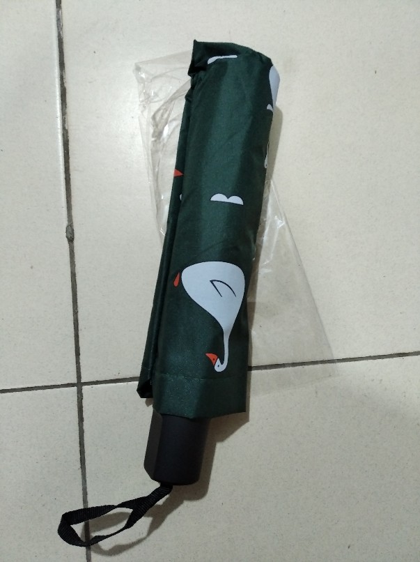 (ready) Net Celebrity, Black Glue, Goose Head, Sun And Rain Dual-use Sun Umbrella, Gift Umbrella