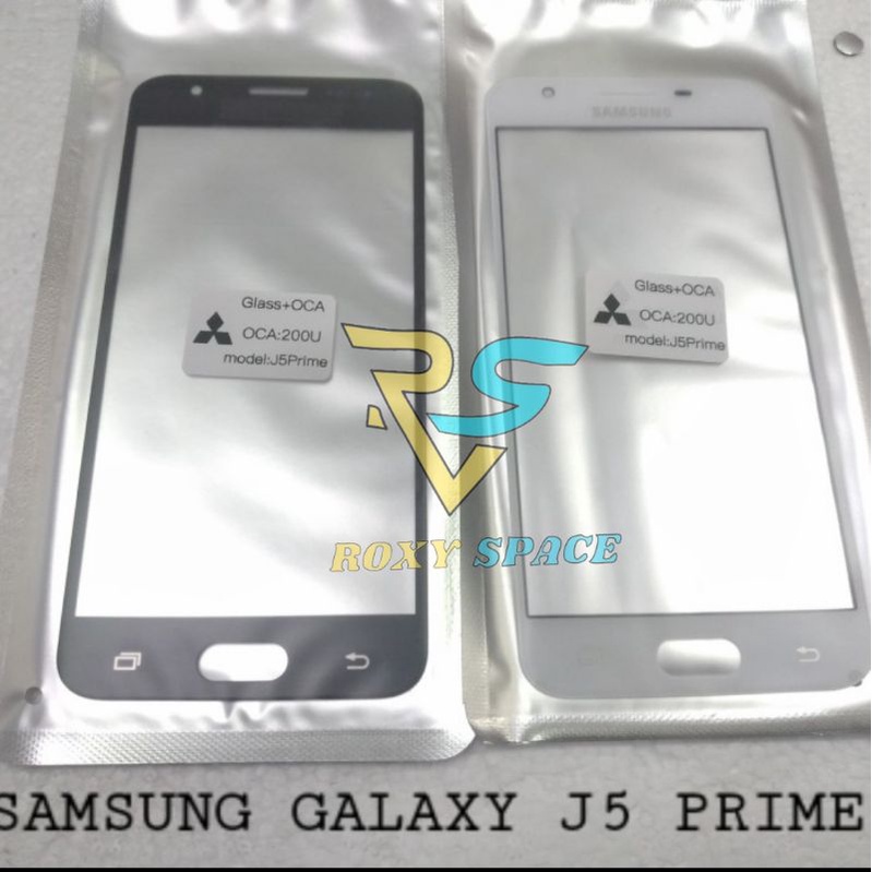 Kaca Lcd + Lem Oca Kering Samsung Galaxy J5 Prime G570 Kaca Depan Kaca Touchscreen Touch Screen Laya