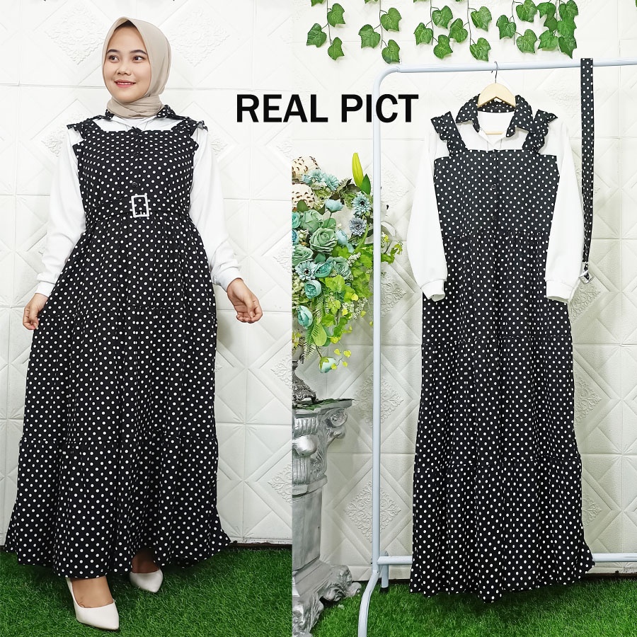 WINDY ONDE POLKADOT MAXI GAMIS GL FASHION