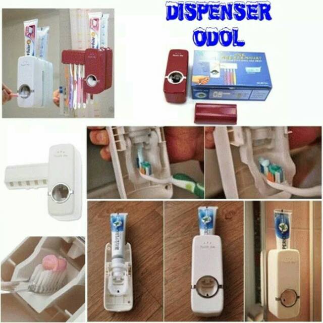 Dispenser Odol Pasta Gigi DISDOL Tooth Brush Holder Gantungan Kamar Mandi