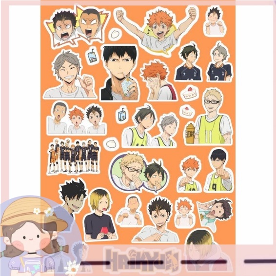 

PROMO(COD) Sticker haikyuu anime journaling custom aesthetic manga