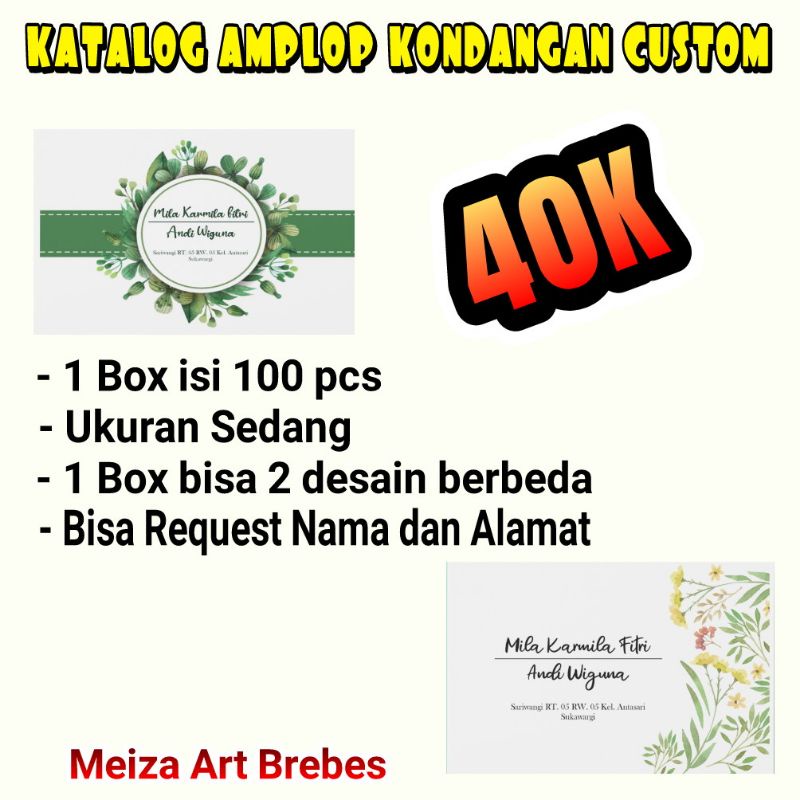 

Amplop Kondangan Custom