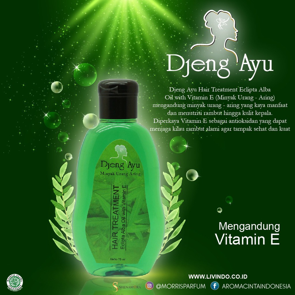 DJENG AYU Minyak Zaitun | Kemiri | Urang Aring 75 ml