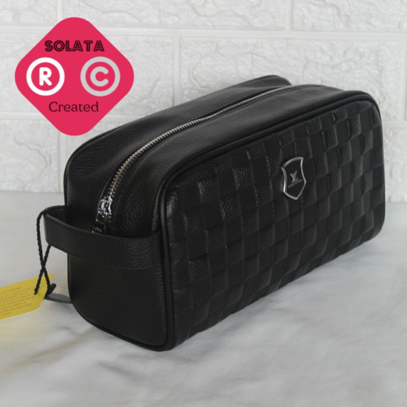 Handbag Pria Wanita / Pouchbag Kulit Asli / Clutch Super