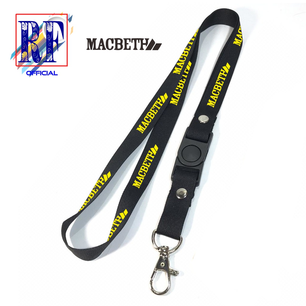 

Tali Lanyard MACBETH PREMIUM distro GANTUNGAN KUNCI/GANTUNGAN ID CARD/GANTUNGAN POD Best seller COD