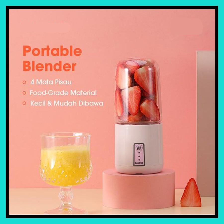 NA - Blender Portable 4 Pisau Stainless 350ml Juicer Elektrik 35W Y7