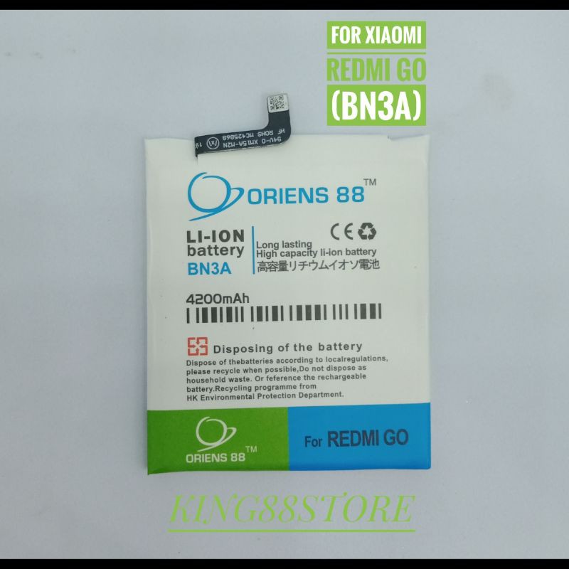 BATTERY BATTERAI BATRE DOUBLE POWER ORIENS88 FOR XIAOMI REDMI GO BN3A