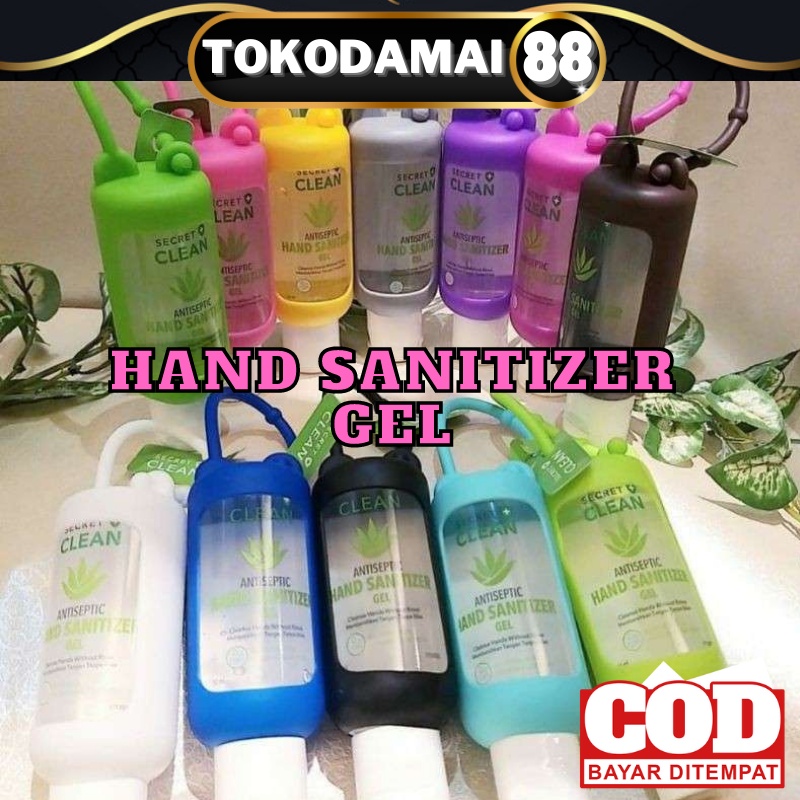 Hand Sanitizer Gel Secret Clean 50 ml free Silicone case murah dan aman