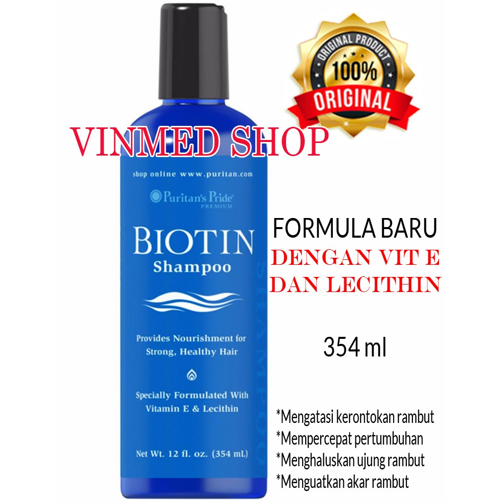 Shampoo Biotin Puritans Pride,shampo Biotin 354 ml