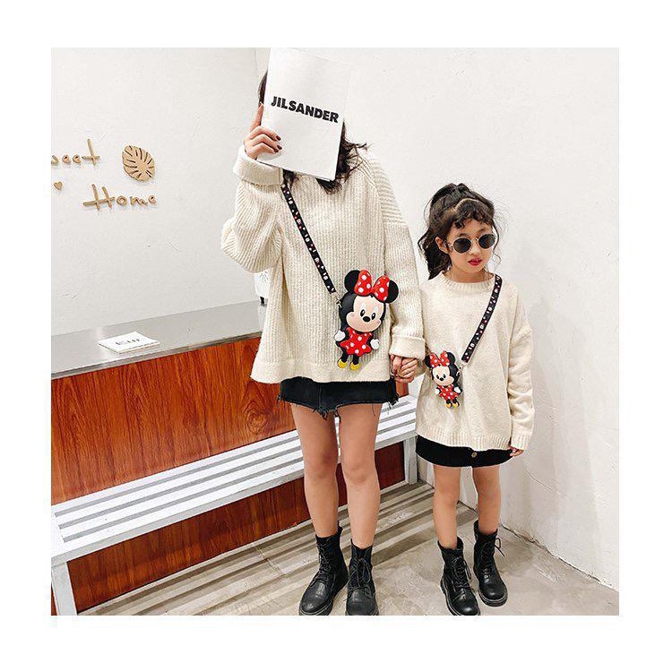 BJ15551 - MICKEY/MINNIE S/L - TAS SLEMPANG ANAK MOMMY COUPLE LUCU JINJING TOTEBAG HANDBAG TAS WANITA FASHION IMPORT MODIS ELEGAN TERMURAH TERLARIS TERBARU BAGSTORE JAKARTA TAS BATAM ELJ5551