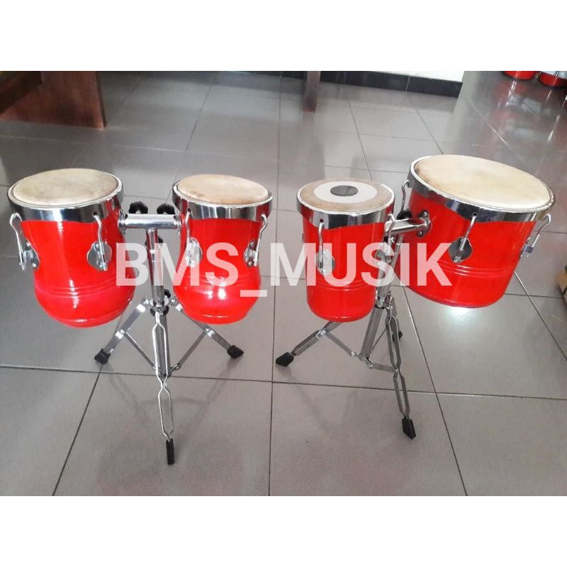 Paket Hemat Kendang Tabla dan Kendang Kempul Stand