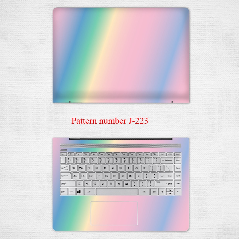 GRADIENT SOLID COLOR Computer Stickers Computer Laptop Skin Vinyl 2 Sides Laptop Skin for 11/12/13/14/15/17 Inch Universal for Huawei Matebook14 13 Inch Laptop Magicbook Sticker X 2021 Cute D14 Film D15 Accessories Pro16.1 Inch 2021 Customization