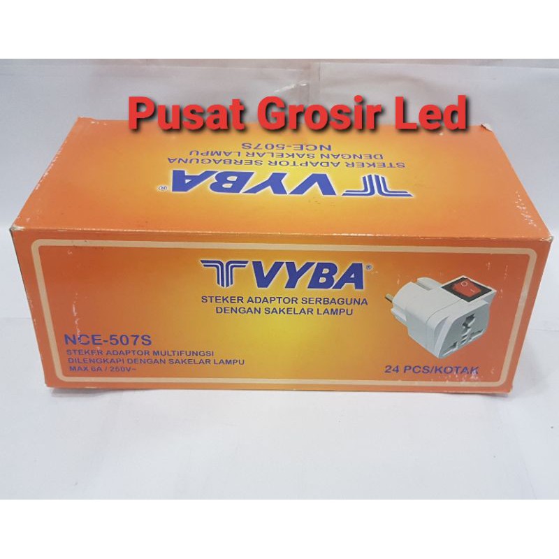 Over Steker Vyba + Saklar 507S / Steker Adaptor Vyba Plus Saklar