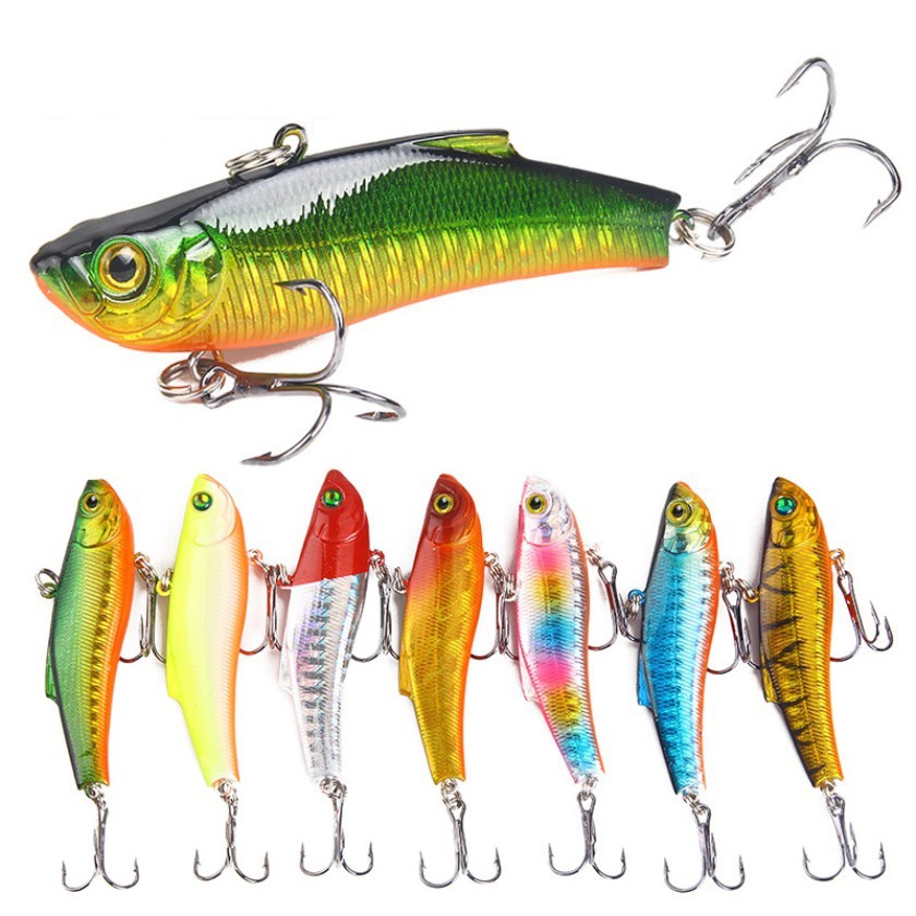 Shengyao 1Pcs New Sinking VIB Fishing Lure 8.5cm/6.3g Swimbait Bass Wobbler Lifelike Minnow Memancing Ikan Kait