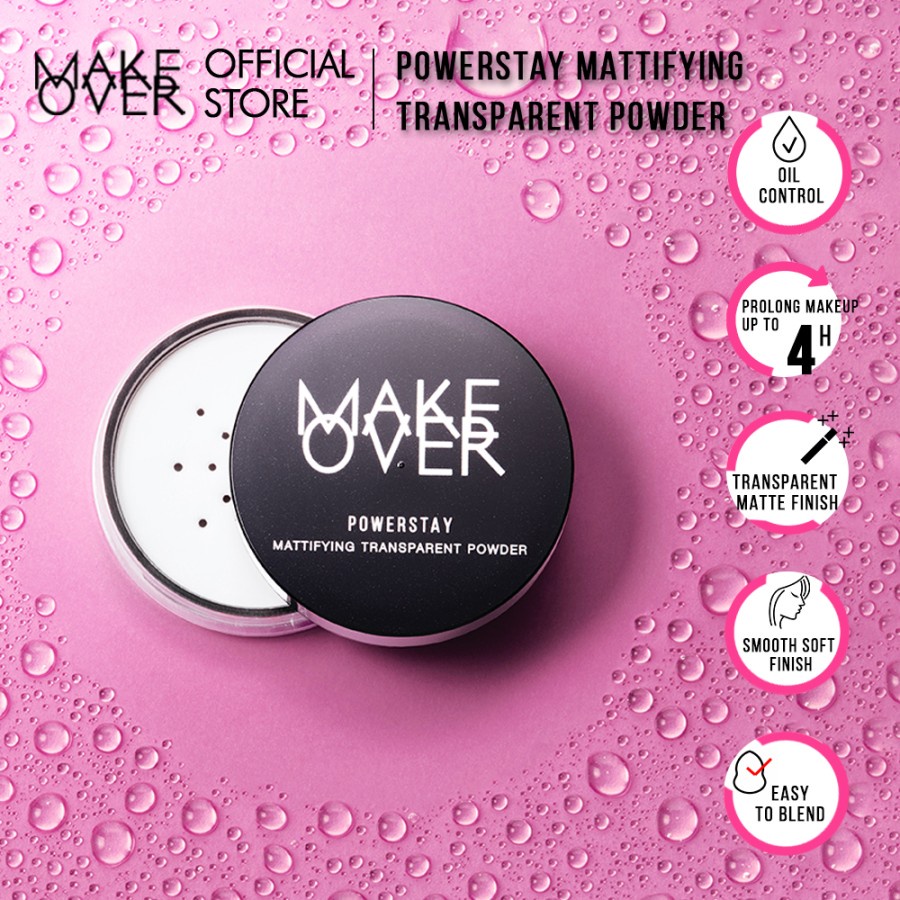 MAKE OVER Powerstay Mattifying Transparent Powder 11 g