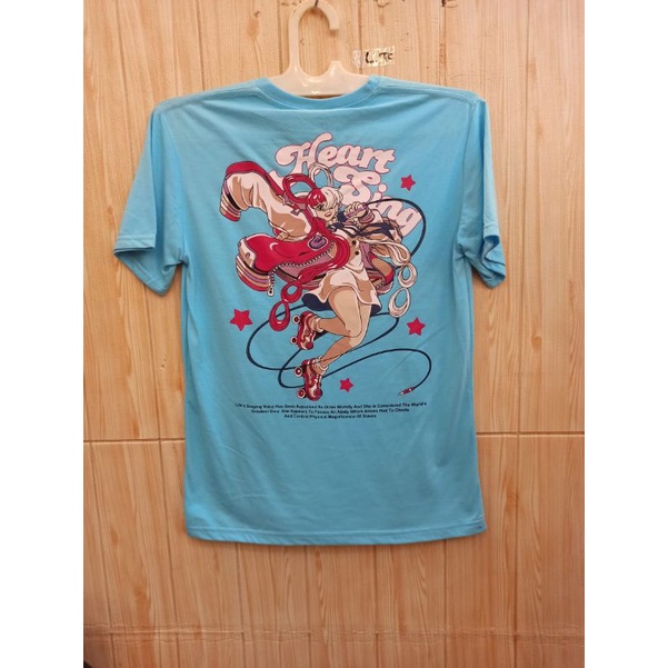 KAOS DISTRO MURAH UNISEX TERBARU HEART SING