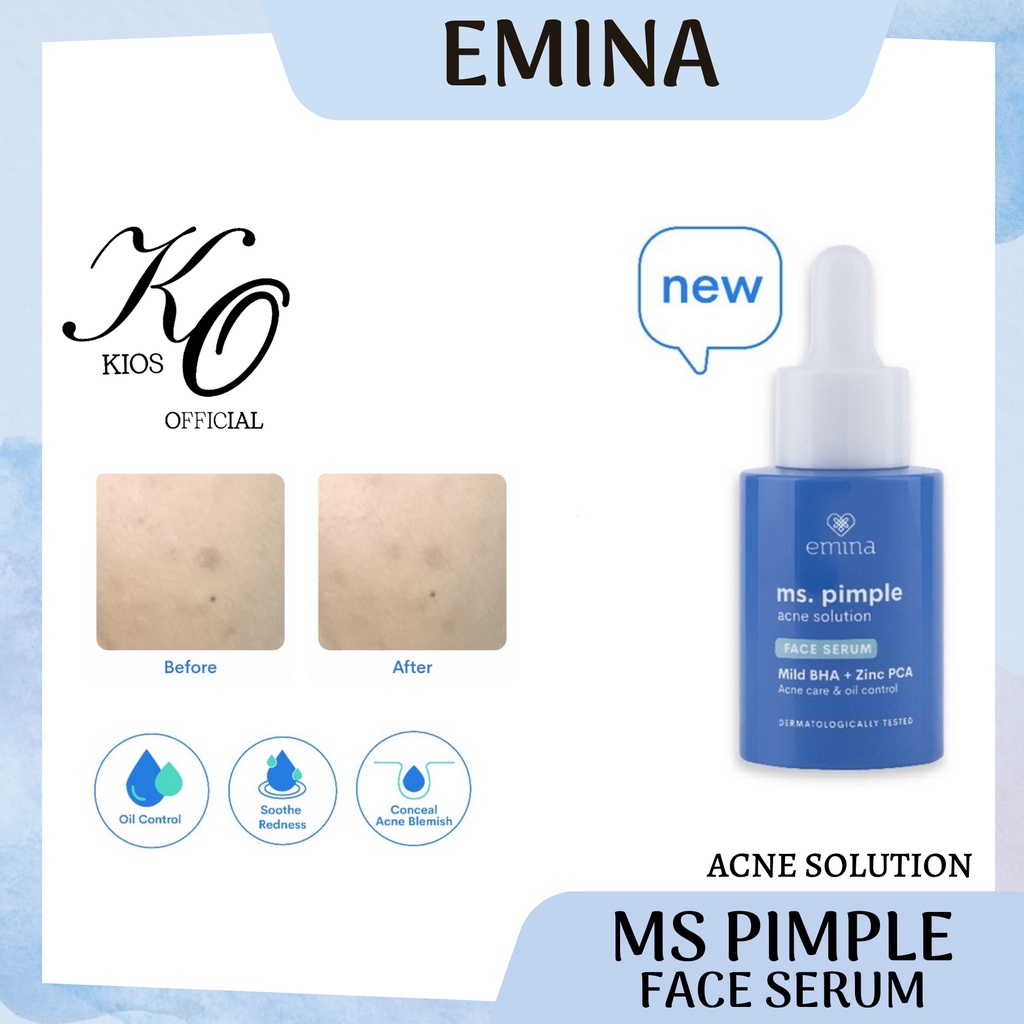 Emina Ms Pimple Acne Solution Face Serum 30ml