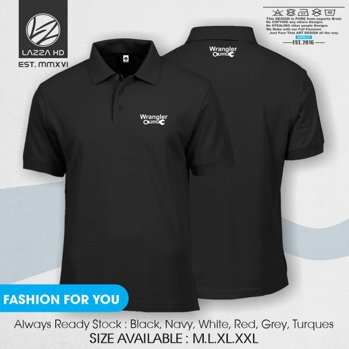 original kapake concept Poloshirt Polo Kaos WRANGLER Kerah Terlaris concept -mitra