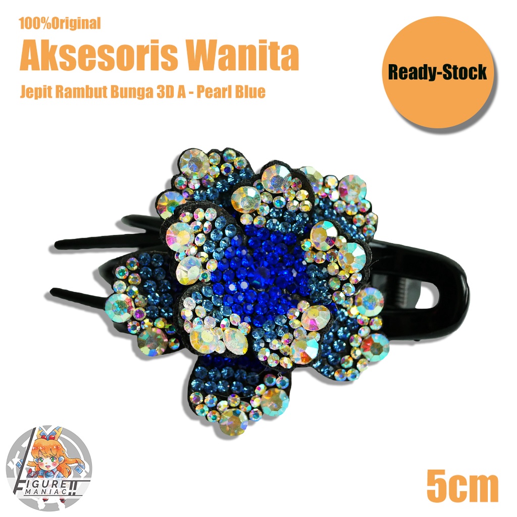 Figure Maniac - Aksesoris Wanita Jepit Rambut Bunga Motif Premium Model A Import