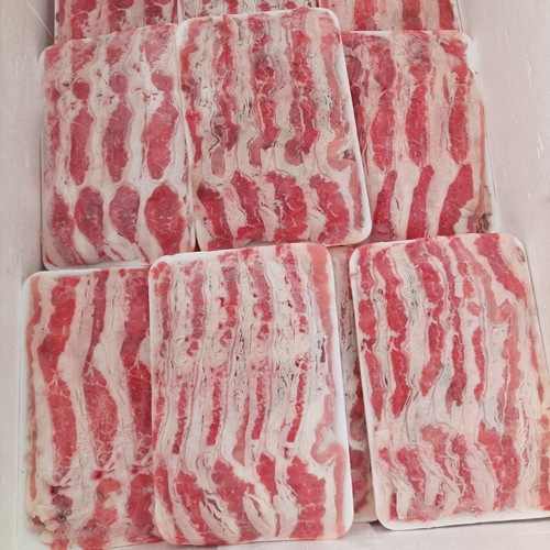 

beef slice fatty (US shortplate) Frozen 1 kg