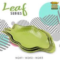 Arwana Houseware  Mangkok daun pisang W2413 Hijau Tua - Golden Dragon Melamine