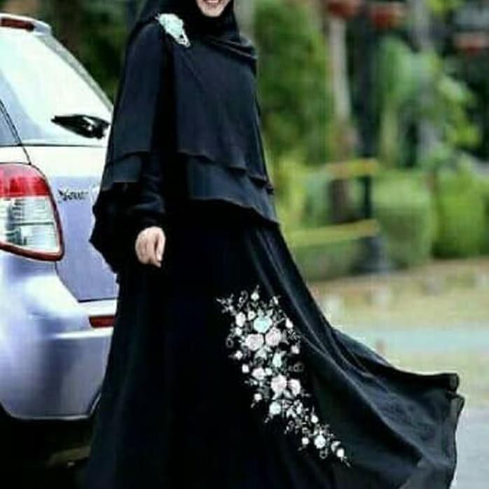 DESIGN TUNIK  TERBAIK SYARI MADINA / MAXI MADINA / HIJAB MADINA/ GAMIS MADINA / MADINA AT - HITAM
