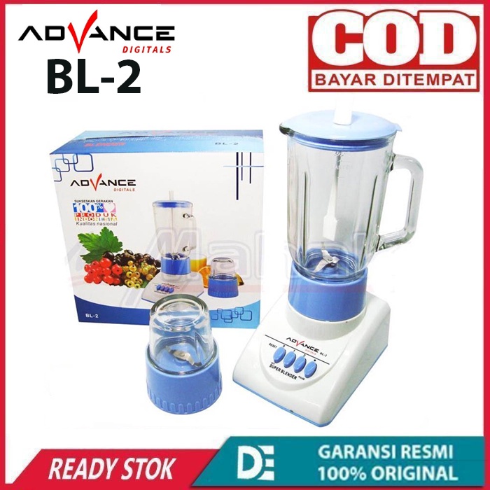 Blender Advance BL-2 Blender Kaca 2in1 1,5 Liter -kuat dan super kencang