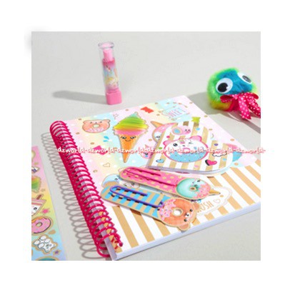 Hot Focus Stylish Journal Pompom Pen Journal Note Pad